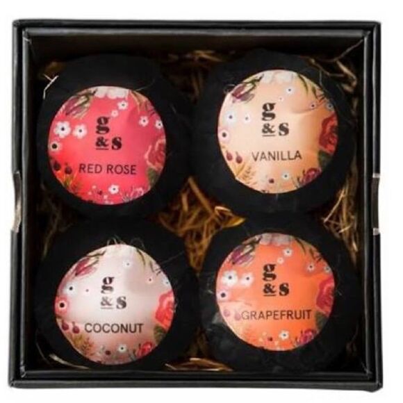 Grace & Stella Bath Bombs • Set of 4 NIB - Picture 1 of 4